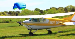 Beautiful skydive landing in Madison, WI.