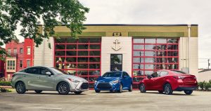 3 variations of the 2019 Toyota Yaris.