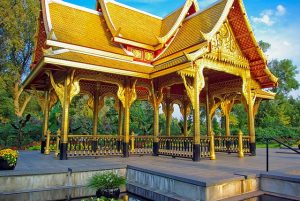 Thai Pavilion at Olbrich Botanical Gardens in Madison Wisconsin