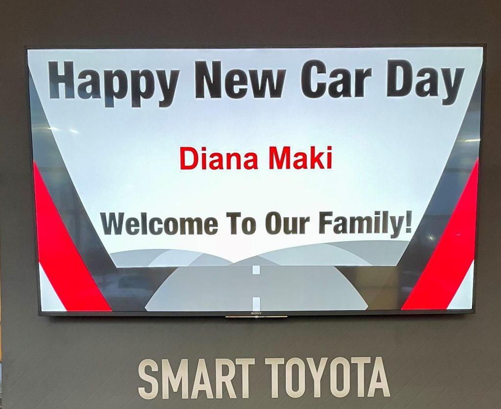 Smart Toyota Madison WI 
Happy New Car Day Digital Signage