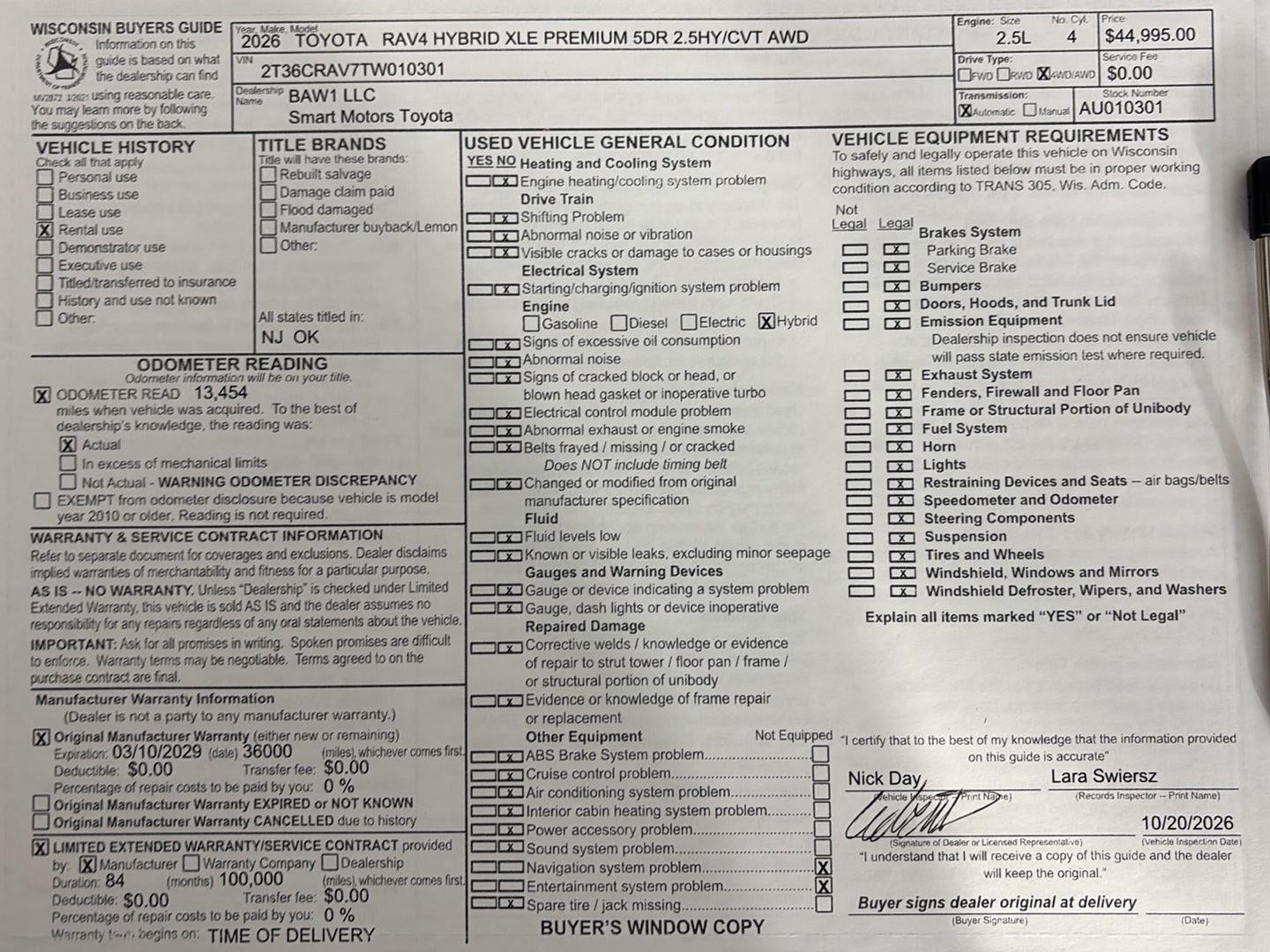 2026 Toyota RAV4 XLE Premium