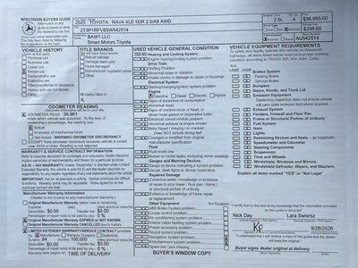 2025 Toyota Rav4 XLE