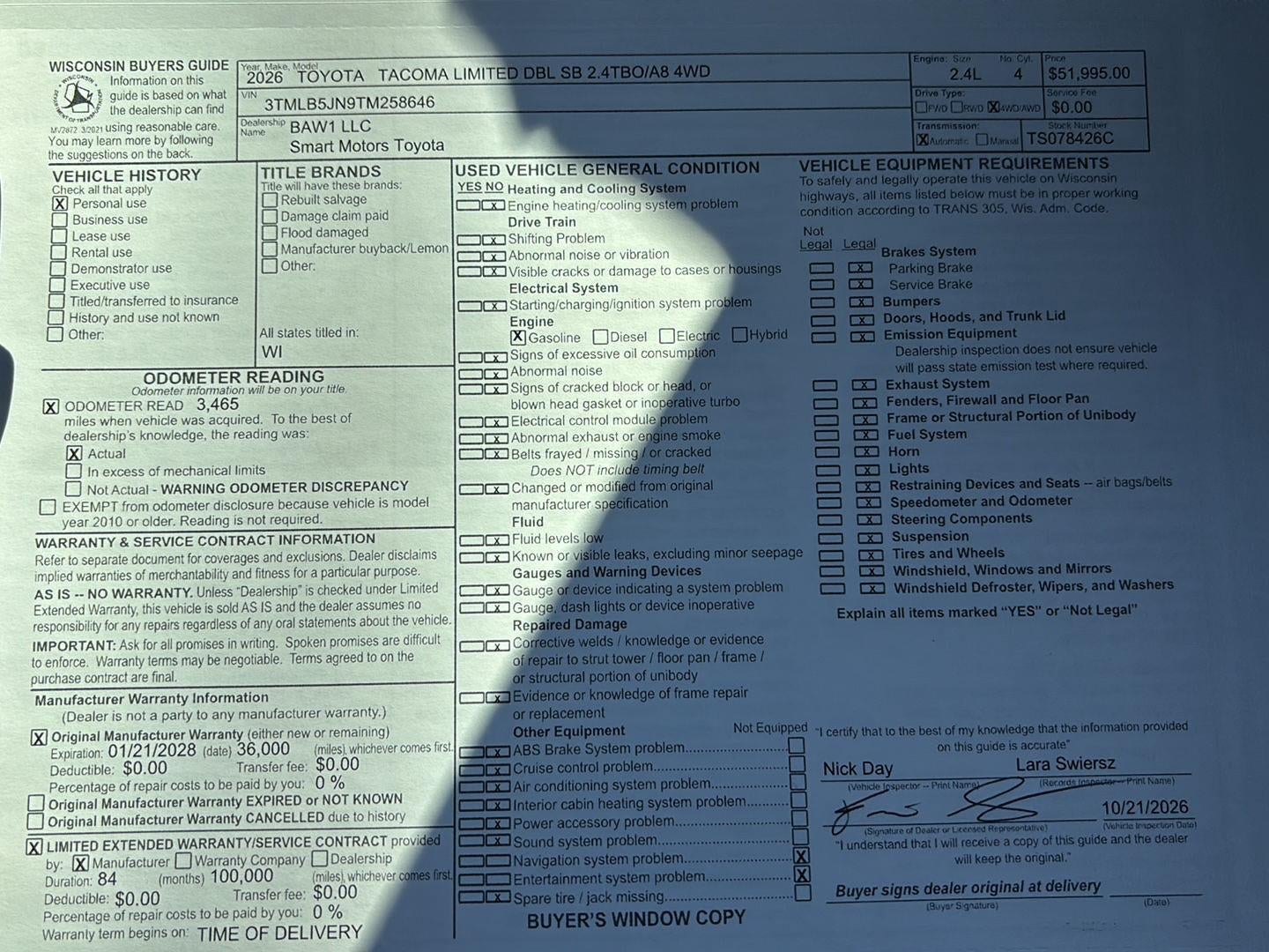 2026 Toyota Tacoma Limited