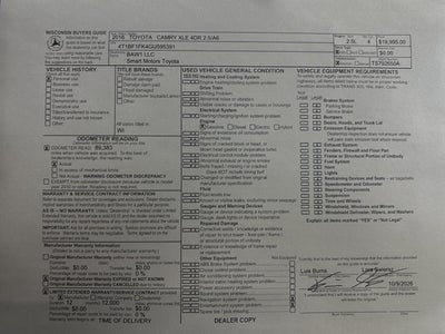 2016 Toyota Camry XLE