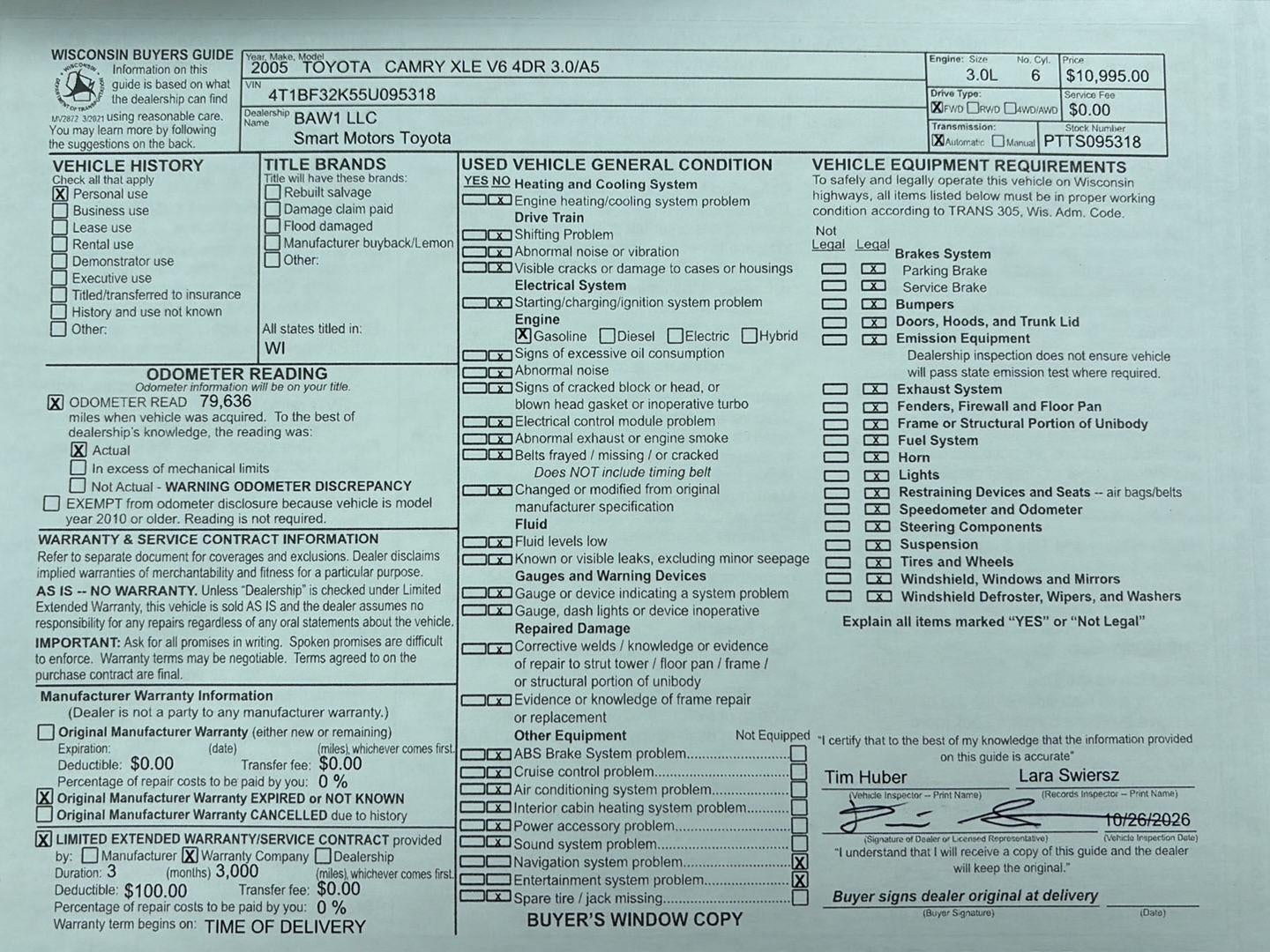 2005 Toyota Camry XLE V6