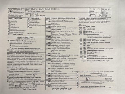 2012 Toyota Camry XLE V6