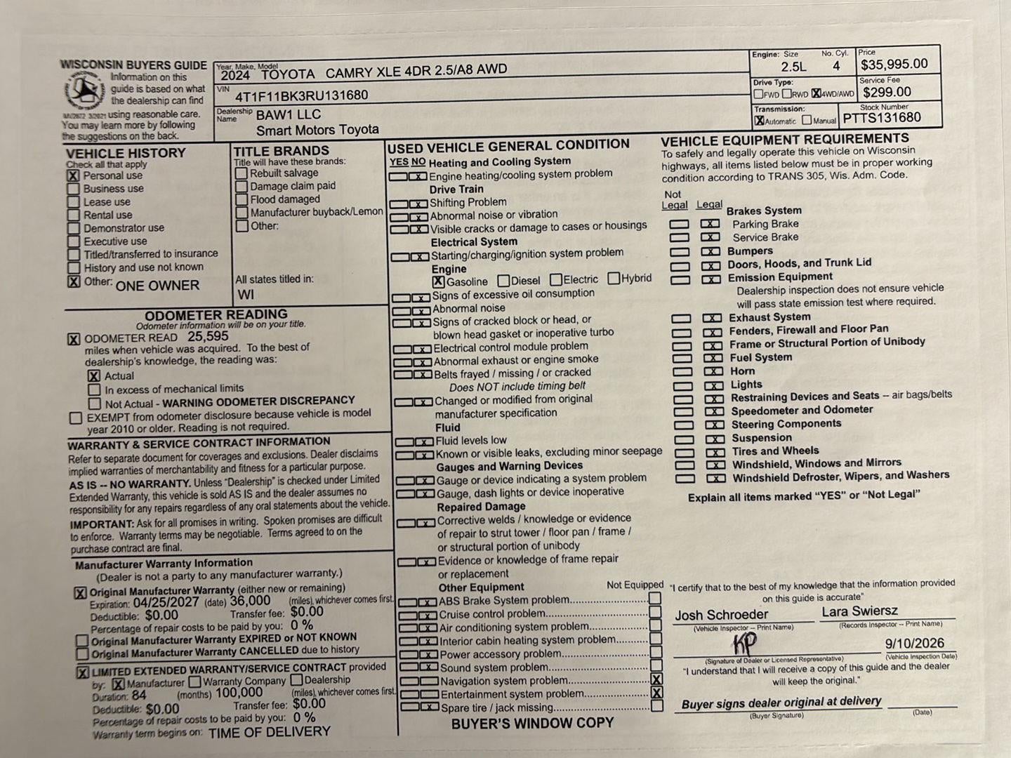 2024 Toyota Camry XLE