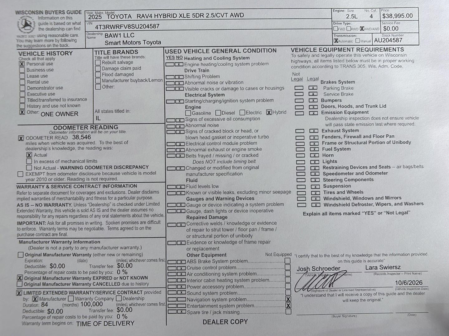 2025 Toyota RAV4 Hybrid XLE