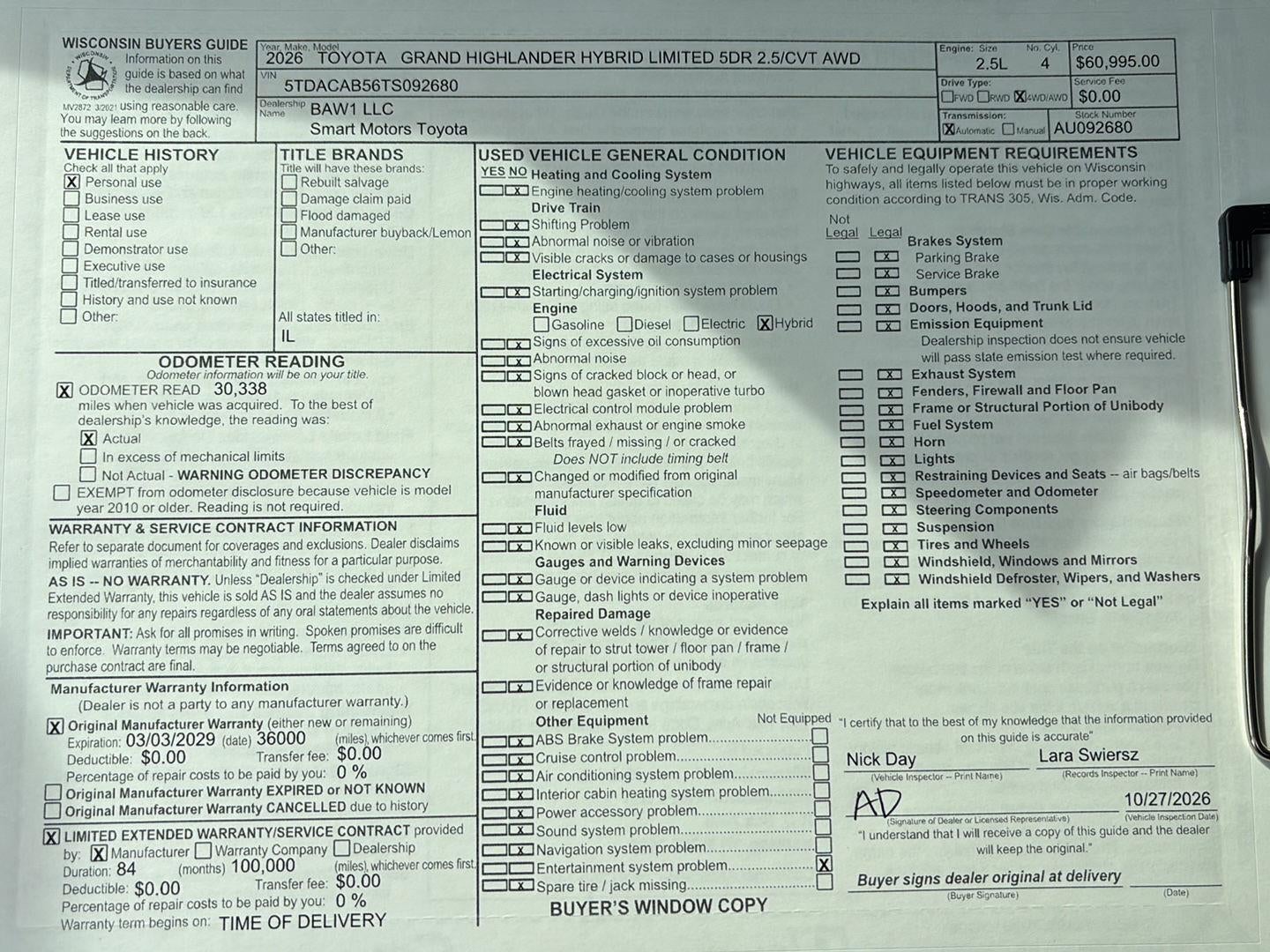 2026 Toyota Grand Highlander Hybrid Limited