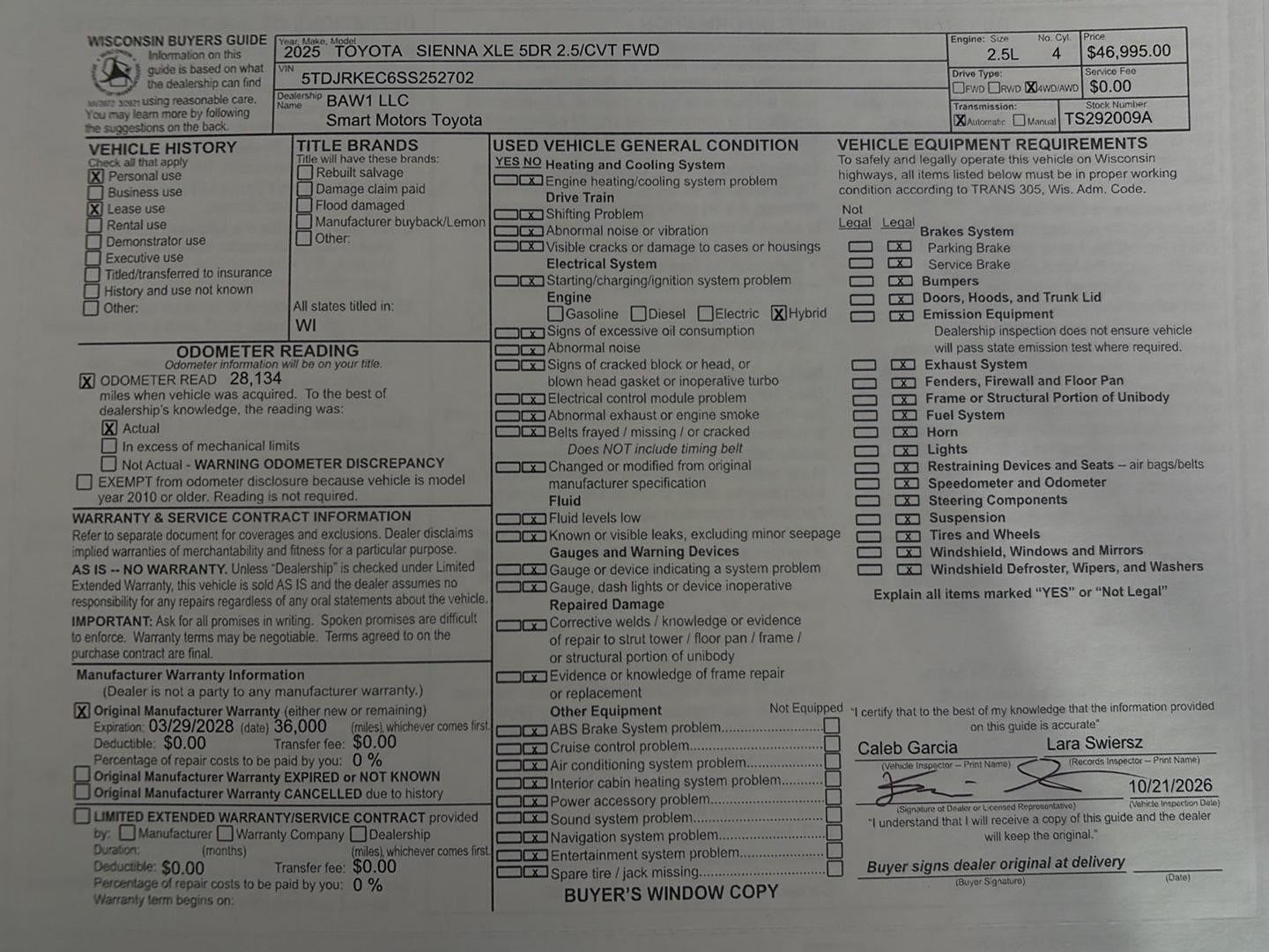 2025 Toyota Sienna XLE 7-Passenger