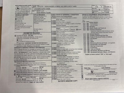 2023 Toyota Highlander Hybrid XLE