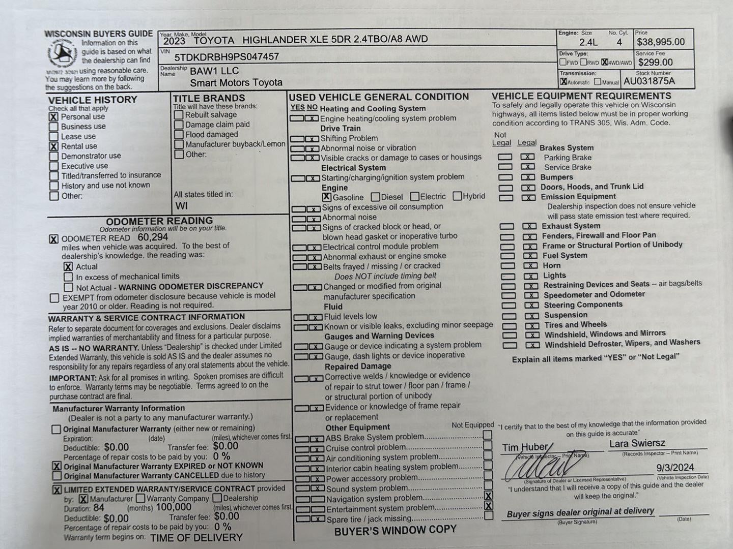 2023 Toyota Highlander XLE