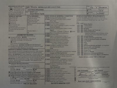 2024 Toyota Sienna XLE