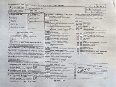 2011 Toyota Tacoma Base