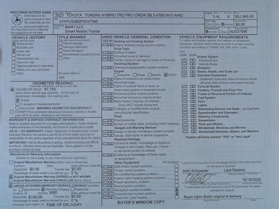 2023 Toyota Tundra TRD Pro HV