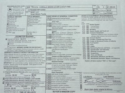2024 Toyota Corolla LE
