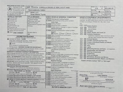 2025 Toyota Corolla Cross LE