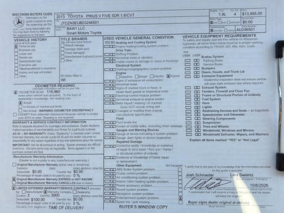 2013 Toyota Prius v Three