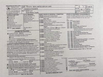 2023 Toyota bZ4X Limited