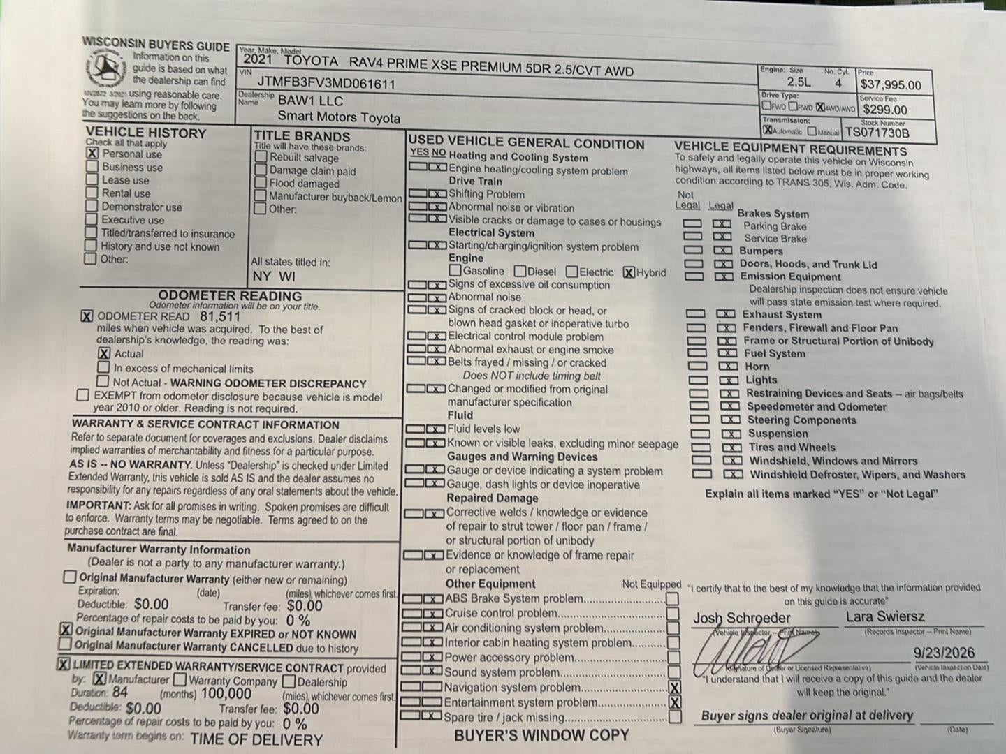 2021 Toyota Rav4 Prime XSE