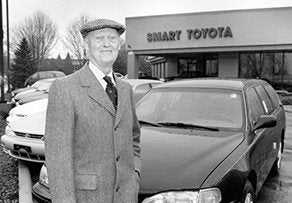 FJ Smart in front of our Odana location in 1989.