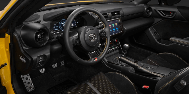 Yuzu Yellow 2026 Toyota GR86 interior