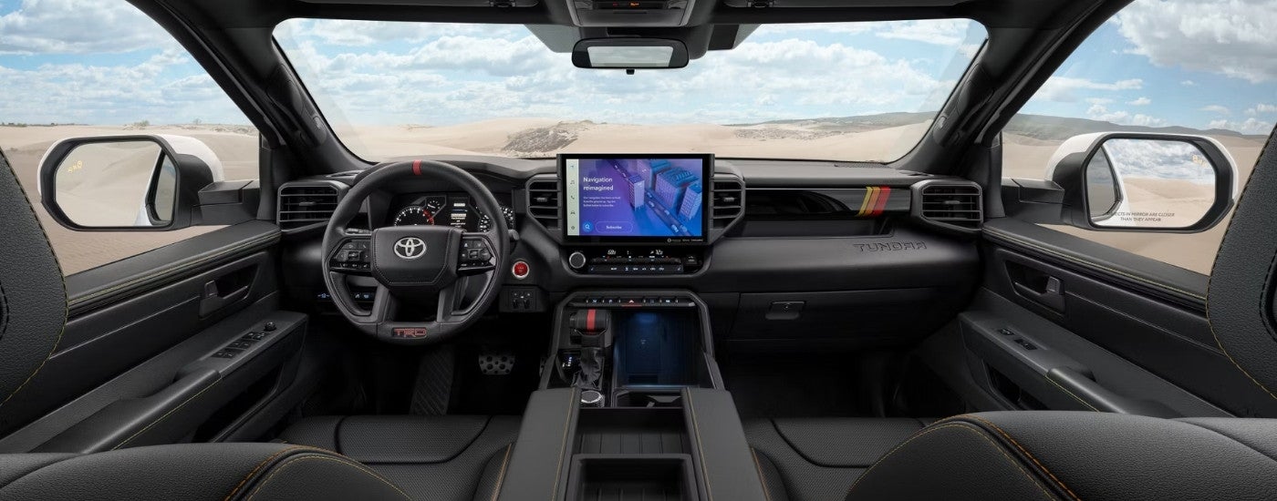 The interior of 2025 Toyota Tundra.