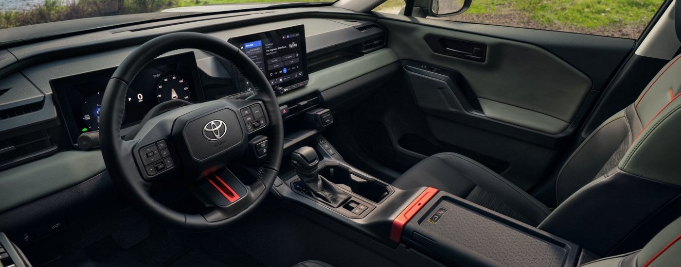The interior of a 2025 Toyota RAV4.