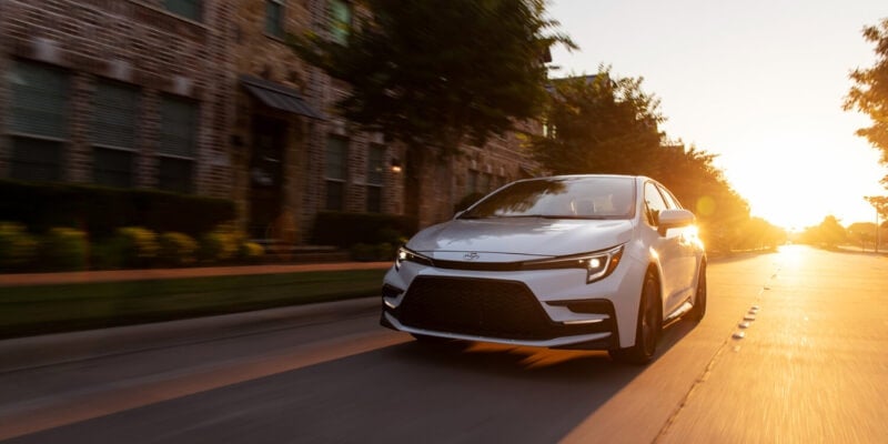White 2026 gas-powered Toyota Corolla