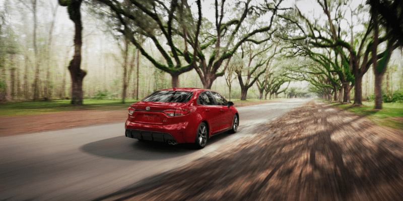 Supersonic Red 2026 Toyota Corolla Hybrid