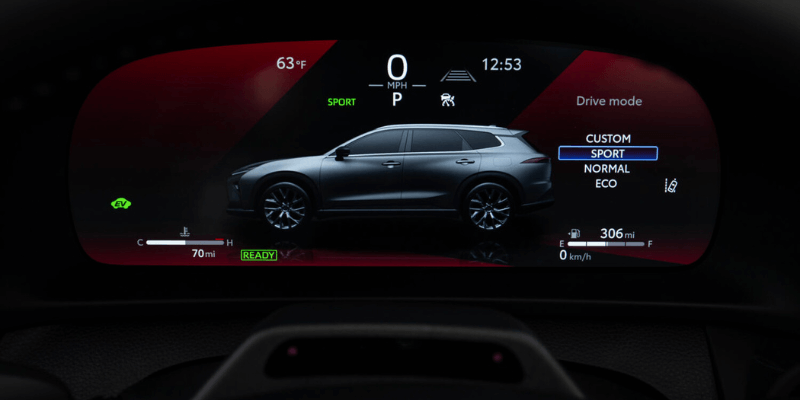 2026 Toyota Crown Signia digital gauge cluster