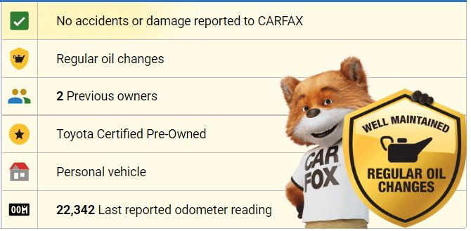 Corolla Carfax